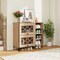 Costway Shoe Storage Cabinet with Flip Doors Adjustable and Removable Shelves for Entryway